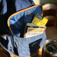 Load image into Gallery viewer, Cotton Canvas Drawstring Flap Backpack With Vegan Bottom