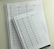 Load image into Gallery viewer, UNdated Appointment Book/Planner (8.5x11 or 5.5x8.5)