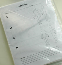 Load image into Gallery viewer, 101 Massage Client Intake Forms with Soap Notes on back