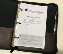 Load image into Gallery viewer, 2026 Mini Zipper 3-Ring Binder Appointment Book (Paper size 5.5x8.5)