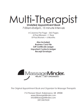 Load image into Gallery viewer, Multi-Therapist-Undated Appointment Book or Refills (8.5x11)