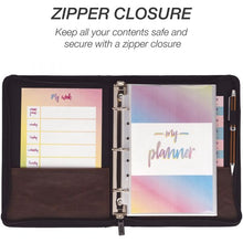 Load image into Gallery viewer, 2026 Mini Zipper 3-Ring Binder Appointment Book (Paper size 5.5x8.5)