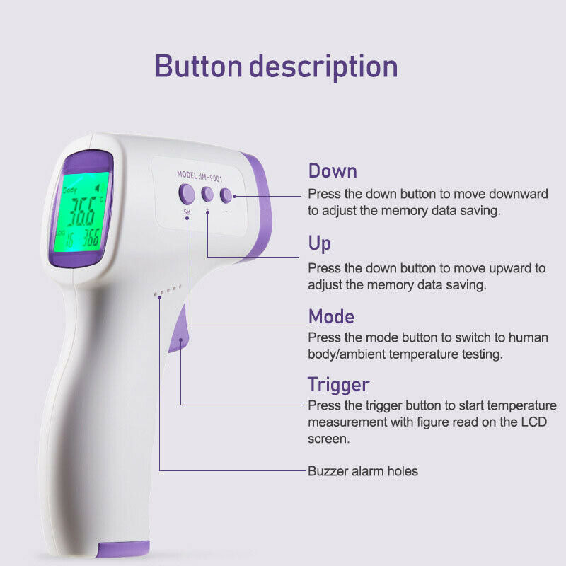 Infrared Forehead Thermometer-Digital Non Contact Body Temperature