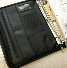 Load image into Gallery viewer, 2025 Portfolio 3-Ring-Zipper Binder Appointment Book (Paper size 8.5x11)
