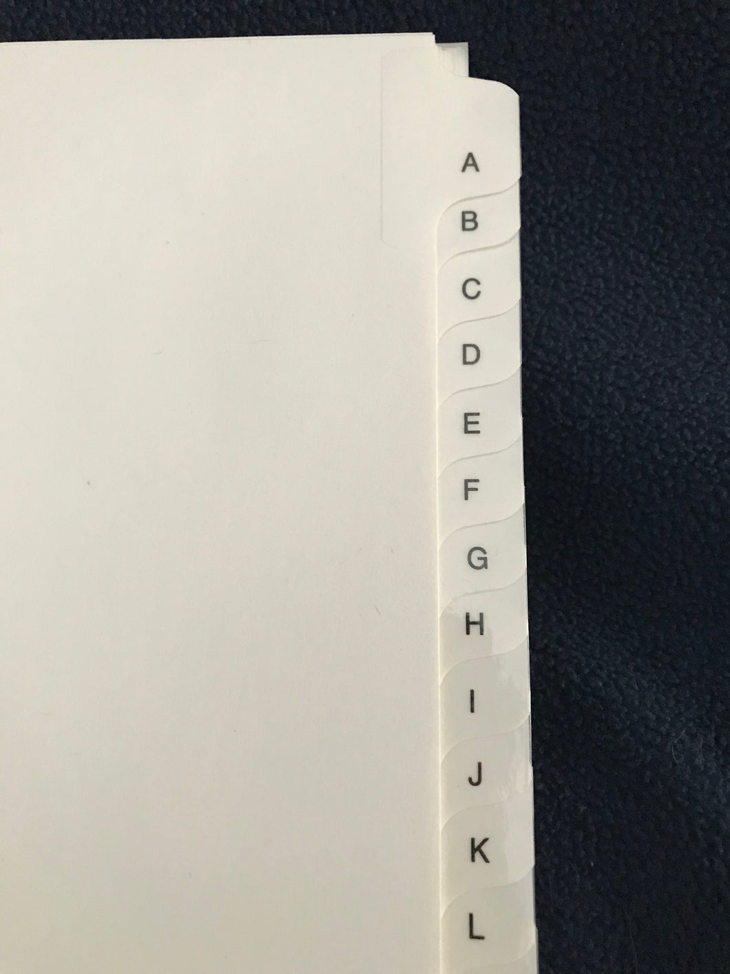 3-Hole A-Z Tabs (8.5x11)