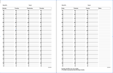 Load image into Gallery viewer, 2025 Portfolio 3-Ring-Zipper Binder Appointment Book (Paper size 8.5x11)
